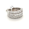 Baguette, Princess and Round diamond Anniversary Ring w/ Natural Diamonds! - Image 4