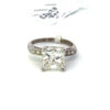 Vintage 3.11* carat Radiant cut natural diamond set in a platinum ring - Image 4