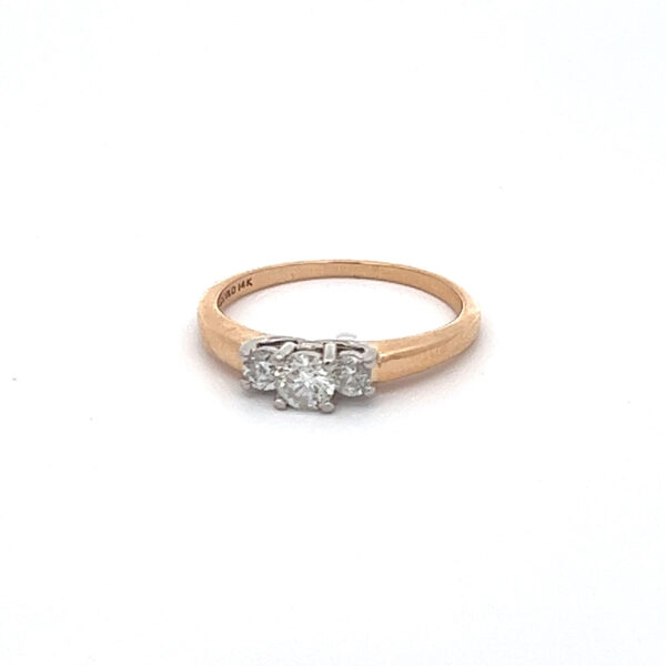 3 Round Cut Past, Present and Future .50 carat total