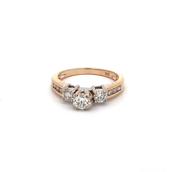 Round Cut Past, Present and Future 1.00 carat total