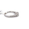 Round Cut diamond Past, Present and Future Cathedral style 1.00 carats total - Image 4