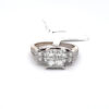 Princess Cut diamond Past, Present and Contemporary style 1.50 carats total