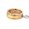 .98 carat Man's 5 Diamond yellow gold Wedding ring - Image 4