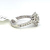 2.57 tw Halo Engagement Ring with natural mined diamonds. - Image 3