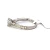 14 kt white gold Cathedral style Engagement Ring with Natural Diamonds - Image 3