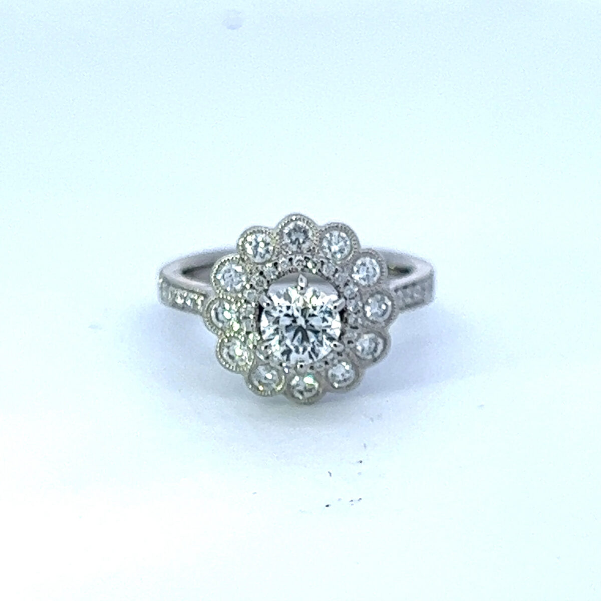 Floral Design Engagement ring