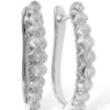 White or Yellow gold Classic Diamond Hoop earrings 1.00 carats total weight