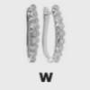 Natural Genuine Diamonds 1.00 carats total weight Classic Hoop Earrings (14kt white or yellow gold) - Image 4
