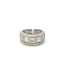 Contemporary Anniversary Ring w/ Natural Baguette & Round Diamonds! 2.60 carats total weight!