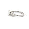 14 kt white gold Radiant Cut Diamond Engagement Ring with 2.21 cts tw w/ Baguette Diamond Side Diamonds - Image 3