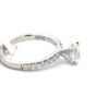 14 kt white gold Oval Center Diamond 1.06 ct tw Anniversary Design Engagement Ring - Image 3