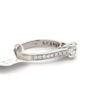 14 kt white gold Round Center Diamond 1.05 ct tw Cathedral Design Engagement Ring - Image 3