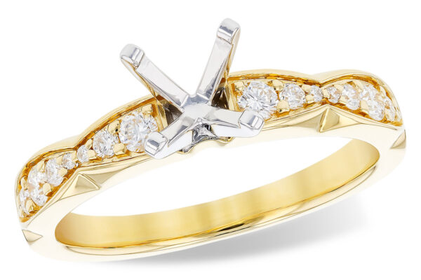 14KT Gold Semi-Mount Engagement Ring