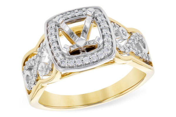 14KT Gold Semi-Mount Engagement Ring
