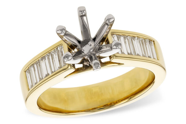 14KT Gold Semi-Mount Engagement Ring