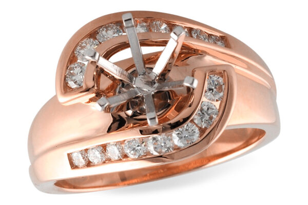 14KT Gold Semi-Mount Engagement Ring