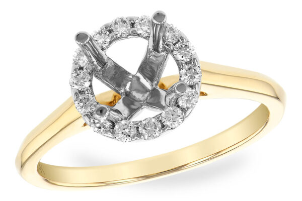 14KT Gold Semi-Mount Engagement Ring