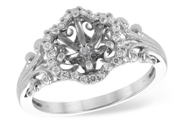 14KT Gold Semi-Mount Engagement Ring