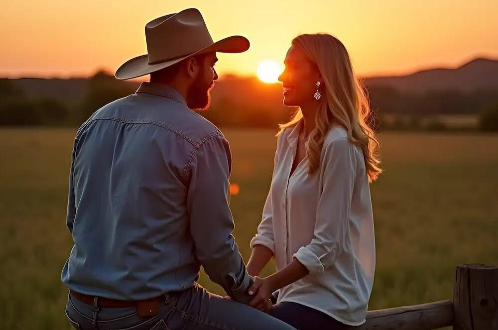 happy couple holding hands