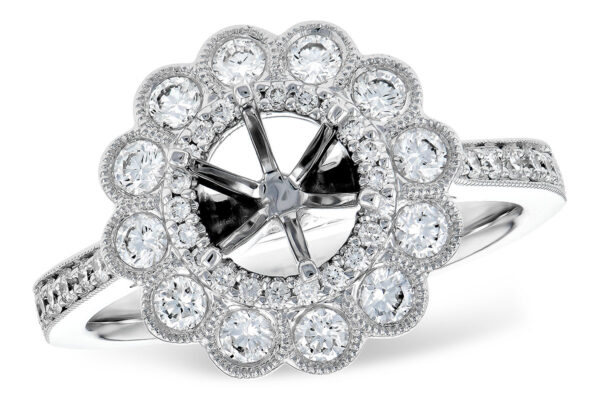 14KT Gold Semi-Mount Engagement Ring