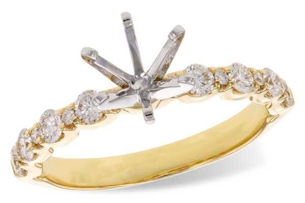 14KT Gold Semi-Mount Engagement Ring