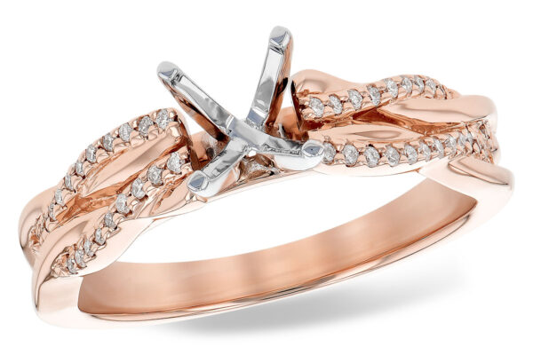 14KT Gold Semi-Mount Engagement Ring