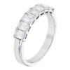 Ladies Natural Diamonds 14Kt wedding ring 1.33 tw 7-EMERALD CUT Natural Diamonds (right ring) - Image 3