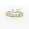 14Kt WG/YG band with 2.76 cttw of Natural Yellow cushions
