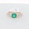 18kt Yellow Gold Emerald and Diamond Ring