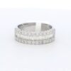 14kt White Gold 3 Row Diamond Anniversary Ring (1.06 cttw.)