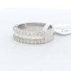 14kt White Gold 3 Row Diamond Anniversary Ring (1.06 cttw.)