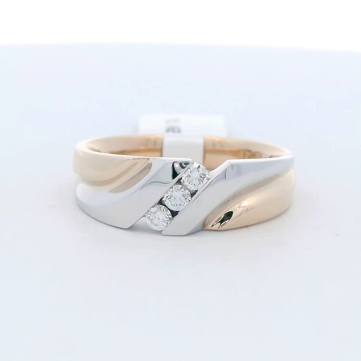 Men's 2-tone Gold Diamond Ring