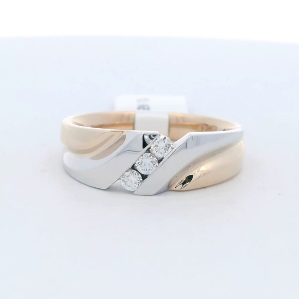 Men's 2-tone Gold Diamond Ring