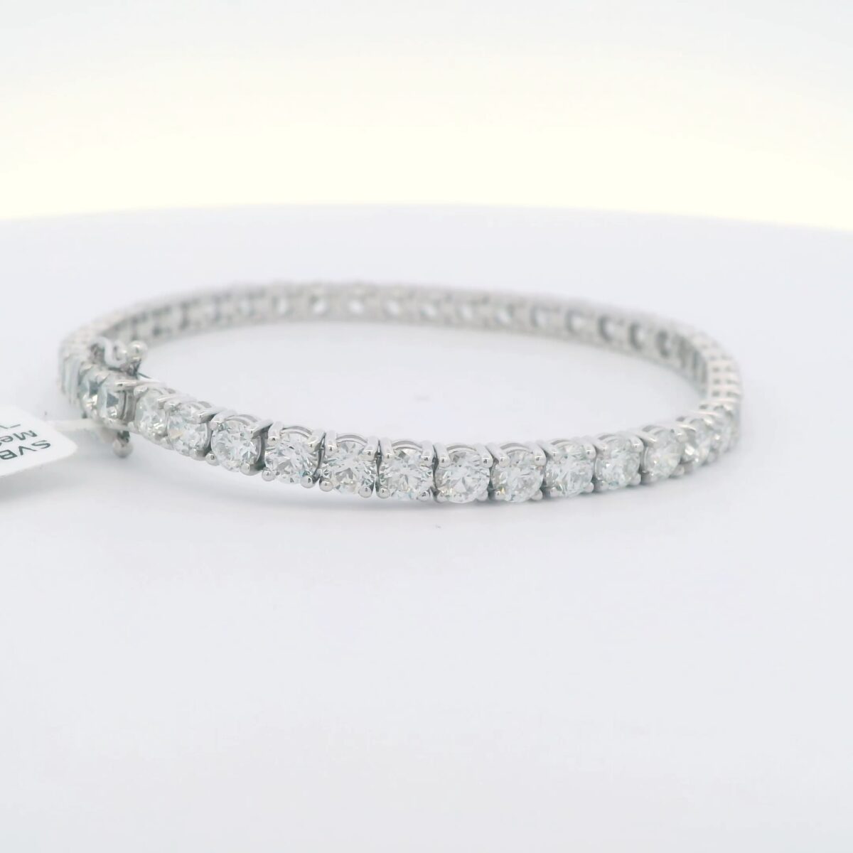 14K White Gold Diamond Tennis Bracelet (10.74 cttw.)