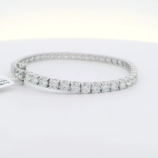 14K White Gold Diamond Tennis Bracelet (10.74 cttw.)