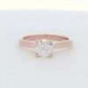 14k Rose Gold Round Solitaire Engagement Ring (.92 ct.)