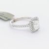 Ladies 14k WG Emerald Cut Diamond Halo Engagement Ring (1.75 cttw.)