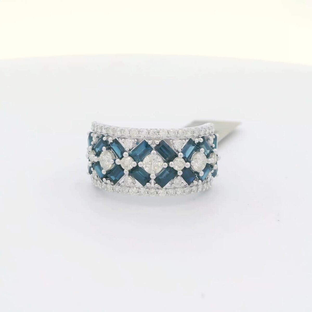 Ladies 14k WG Sapphire & Diamond Ring (3.0 cttw.)