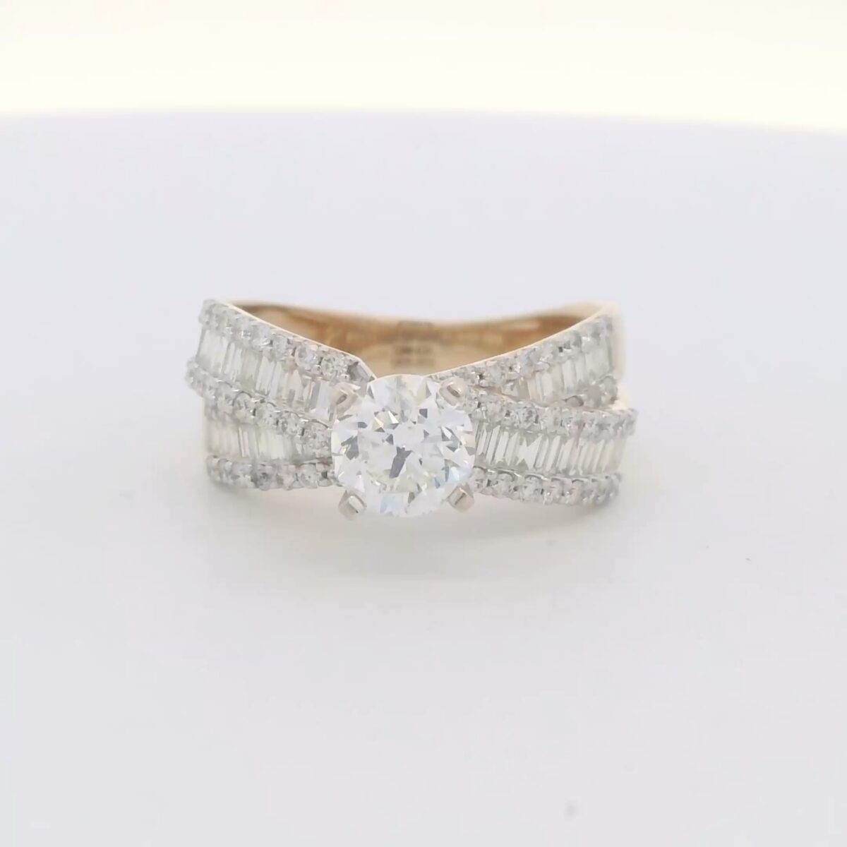 14K YG Ladies Diamond Engagement Ring