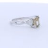 Ladies 14k White Gold Fancy Yellow Diamond Engagement Ring (1.25 cttw.)