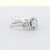 14K White Gold Diamond Engagement Ring w/ .82 ct. Round Diamond Center & Halo (.91 cttw.)