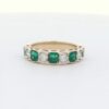 14K YG Emerald & Diamond Band (1.20 cttw) LCE2424_EME-301