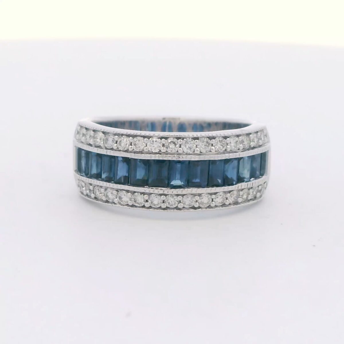 Ladies 14k WG Sapphire & Diamond Ring (2.47 cttw.) LDB6068_SAP-30