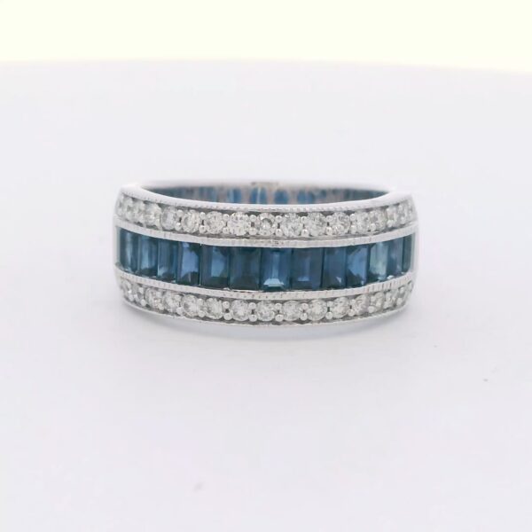 Ladies 14k WG Sapphire & Diamond Ring (2.47 cttw.) LDB6068_SAP-30