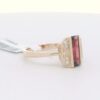 Ladies 14K Yellow Gold Garnet & Diamond Ring (1.25 cttw) AK-D5849