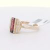 Ladies 14K Yellow Gold Garnet & Diamond Ring (1.25 cttw) AK-D5849