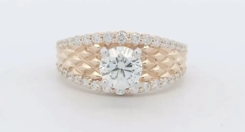 Ladies 14k Yellow Gold Diamond Engagement Ring w/ Round Center (1.46 cttw.)