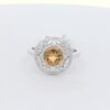 14K WG Cocktail Ring w/ 1.02 ct. Round Citrine