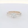 14K YG Diamond Engagement Ring w/ 1.03 ct. Round Brilliant Center