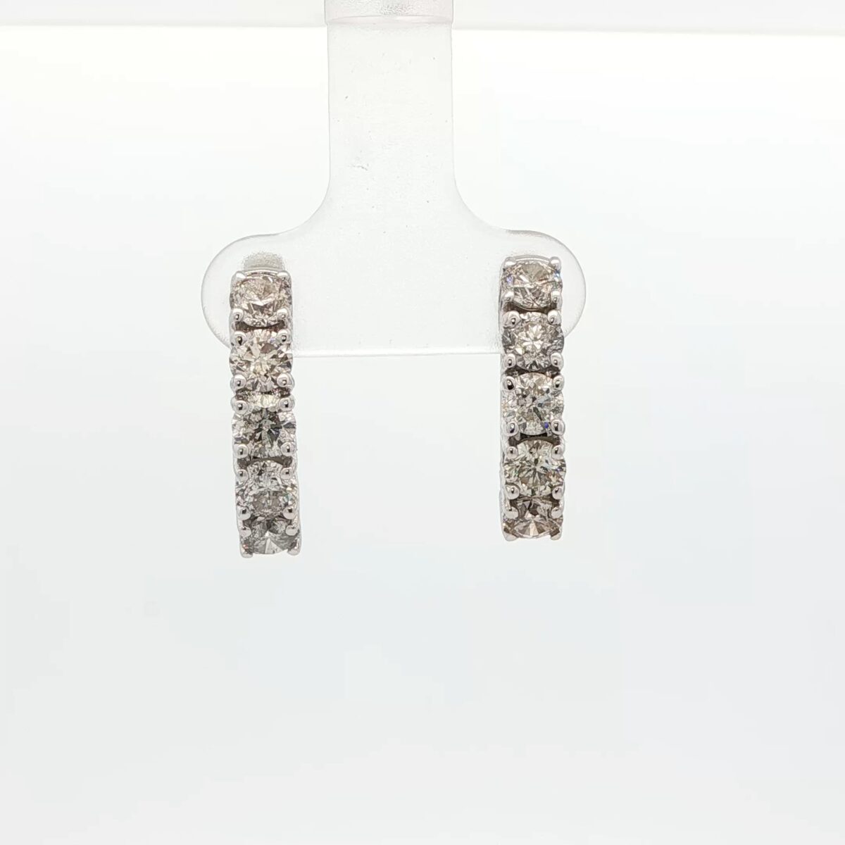 14K WG Diamond Hoop Earrings (2.50 cttw.)